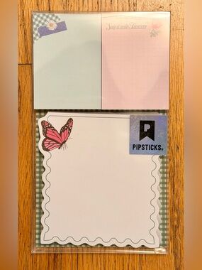 Pipsticks - Say it with flowers memopad